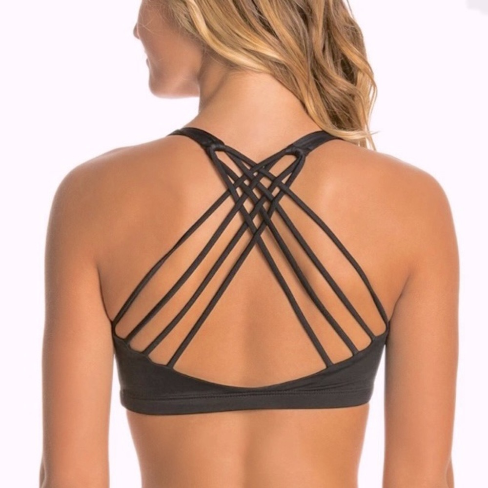 NWT - Black Multi-Strap Chic Yoga Sports Bra by Onzie - Sz. XS